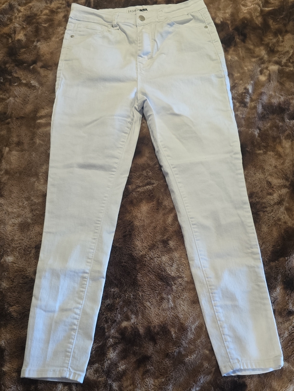 Fashion Nova Light Wash Skinny Jeans - Pale Blue